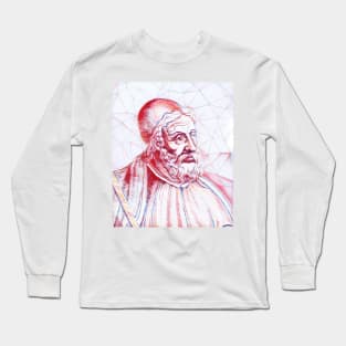 Al Tabari Portrait | Al Tabari Artwork | Line Art Long Sleeve T-Shirt